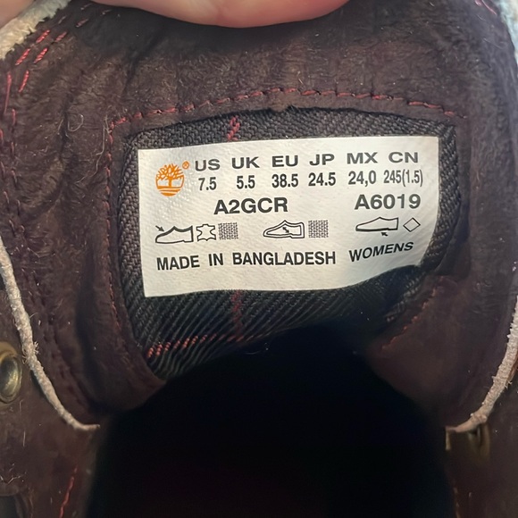 NWOT Timberland London Square Mid Hiker Cheetah Print Leather Boots - Size 7.5 - Picture 14 of 14